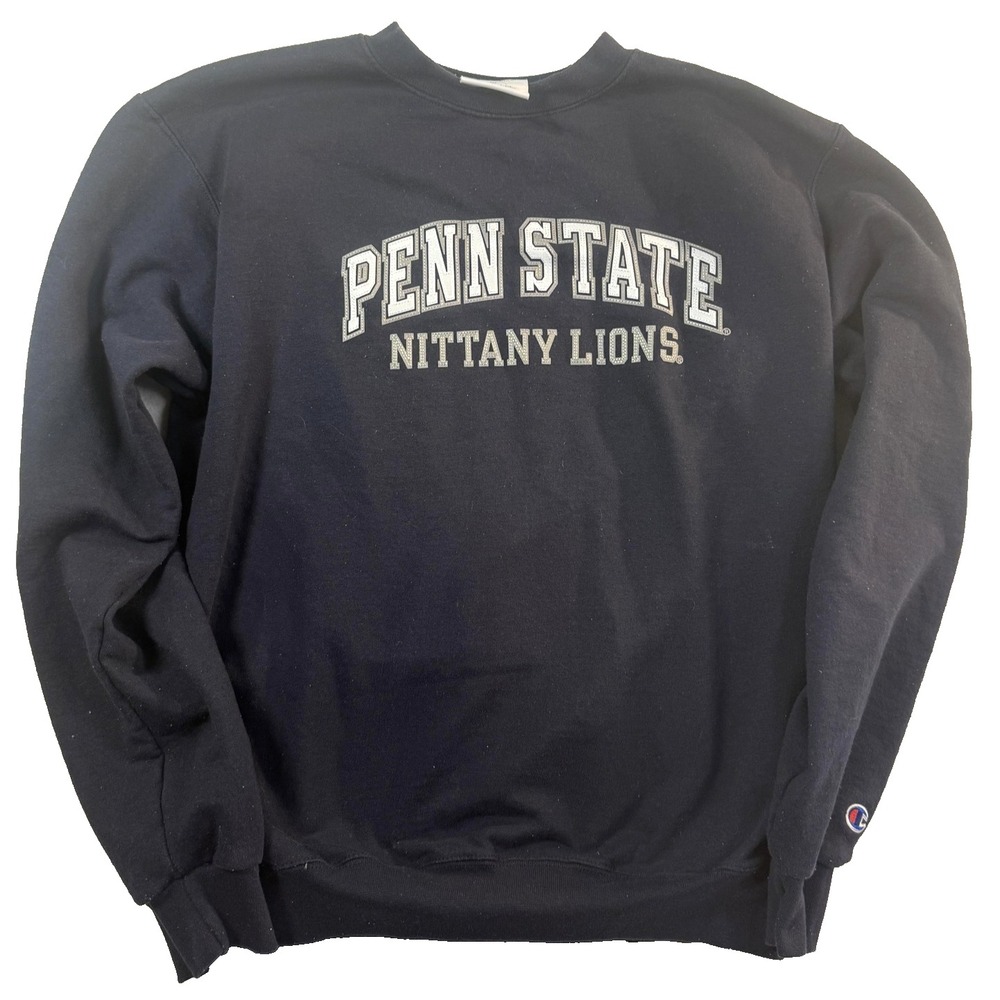Champion Penn State Boxy Sweatshirt Mens M Blue Nittany Lions Vintage Streetwear